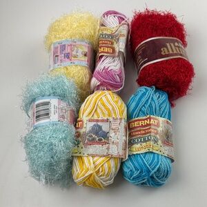 Mixed Bundle of 6 Skeins of Yarn - Handicrafter Yarn Set